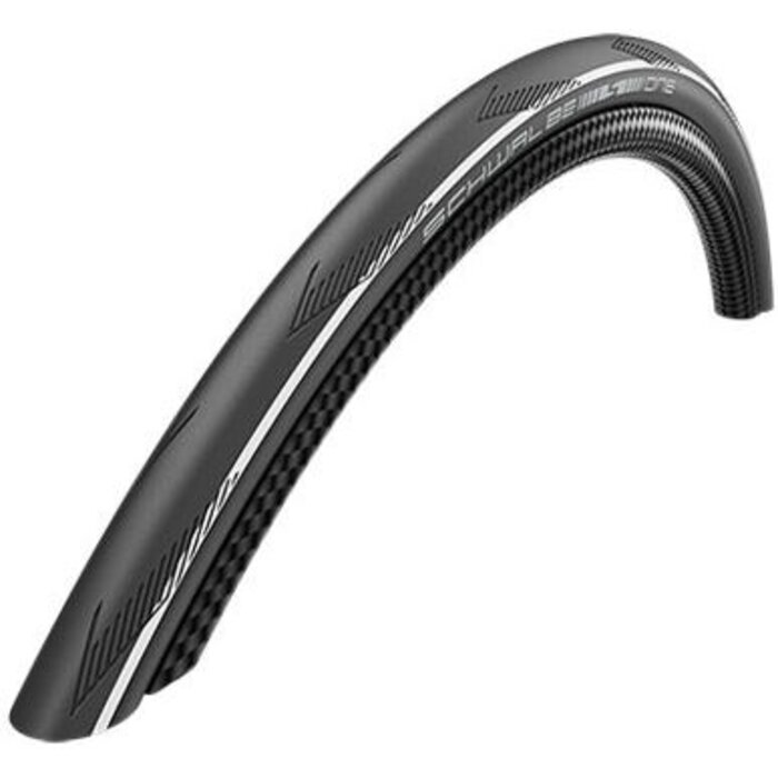 Schwalbe Vouwband Schwalbe One V-Guard 28 x 1.00" / 25-622 - zwart met een witte streep