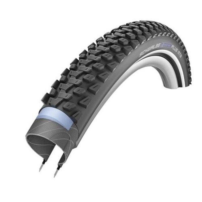 Schwalbe Buitenband Schwalbe Marathon Plus MTB SmartGuard 27.5 x 2.25"/ 57-584 - zwart met reflectie