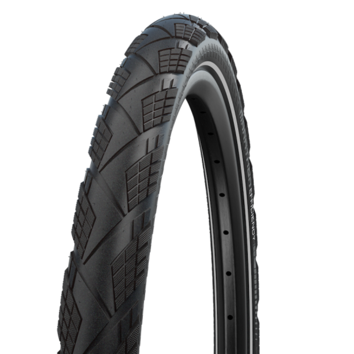 Schwalbe Vouwband Schwalbe Marathon Efficiency Super Race / V-Guard 27.5 x 2.15" / 55-584 - zwart met reflectie
