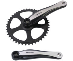 Miranda Crankstel Miranda Beta 1+ aluminium 46T - 3/32-ketting - zwart