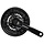 Shimano Crankstel - 6/7/8 speed - FC-TY501 - Met 170mm crankarm - 48x38x28T - Met kettingscherm - Zwart