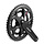 Crankstel 7/8 speed Shimano Tourney FC-A070 Compact 170/50-34T vierkante as - zwart