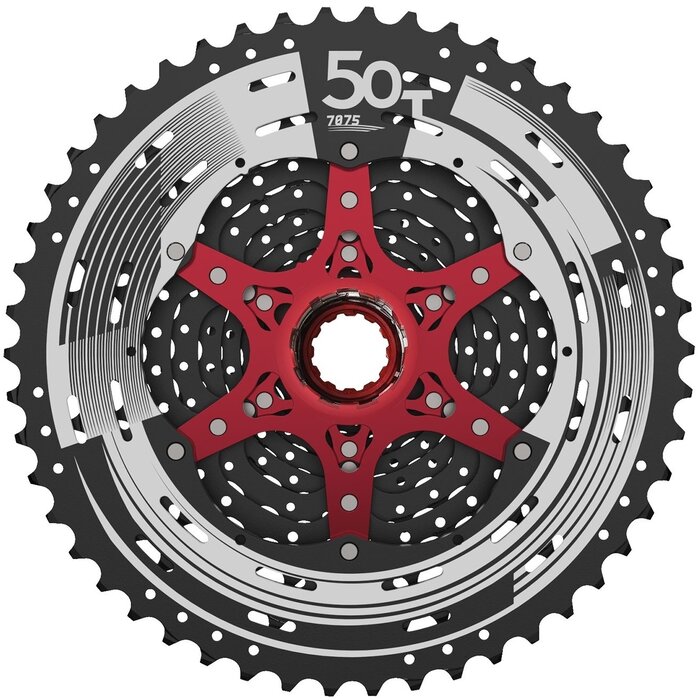 Sunrace Cassette Sunrace CSMZ90 12 speed 11-50T - zwart met rode spider