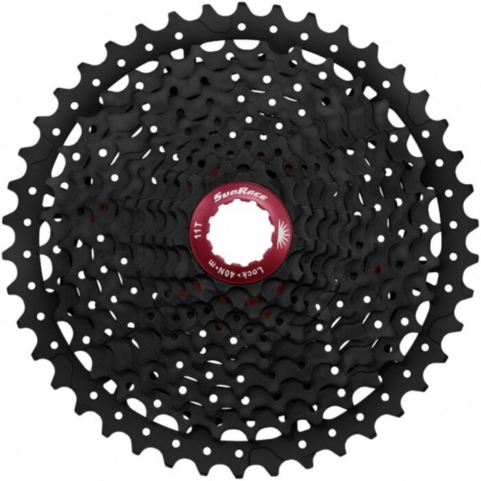 Sunrace Cassette Sunrace CSMX8 - 11 speed 11-42T - zwart / rood