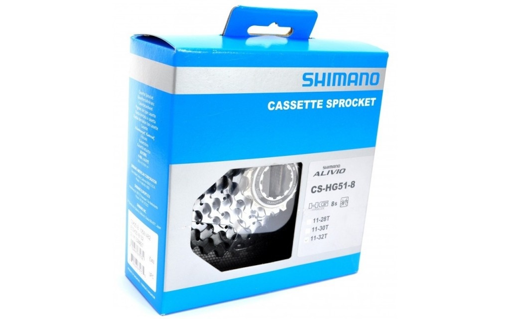 Cassette 8 speed Shimano Alivio HG51 11 30T Artsloten