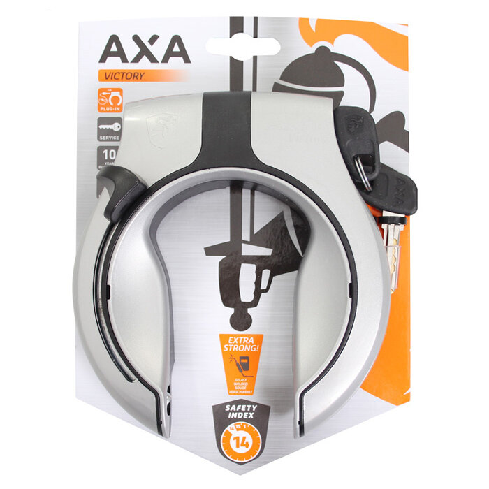 AXA Ringslot Axa Victory - grijs/zwart (op kaart)