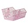 Fietsmand Basil Cento Flower met bagagedragerbevestiging 45 x 31 x 21 cm - roze