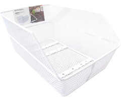 Basil Fietsmand Basil Cento 45 x 31 x 21 cm met dragerbevestiging - wit