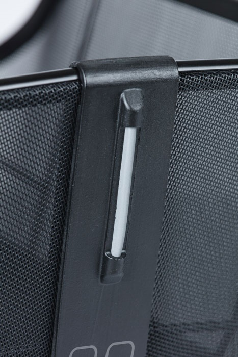 Fietsmand Basil Cento Tech Fiber WSL met bagagedragerbevestiging 21 liter 46 x 34 x 25 cm - solid zwart