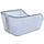 Fietsmand Basil Cento Tech Fiber WSL met bagagedragerbevestiging  21 liter 46 x 34 x 25 cm - ice blauw zilver