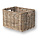 Rotan fietsmand Basil Dorset medium 27 x 39 x 21 cm - nature grey
