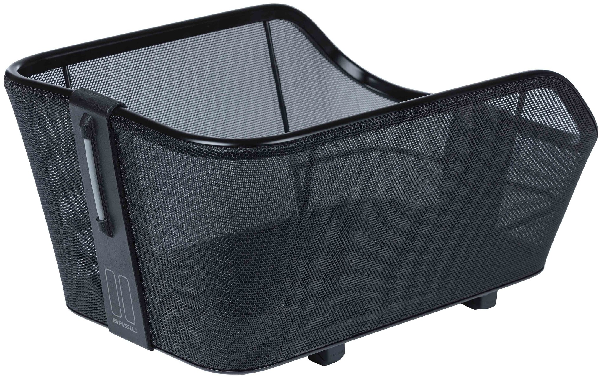 Fietsmand Basil Cento Tech Fiber WSL met bagagedragerbevestiging 21 liter 46 x 34 x 25 cm - solid zwart