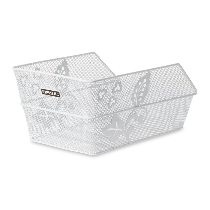 Basil Fietsmand Basil Cento Flower 45 x 31 x 21 cm - wit