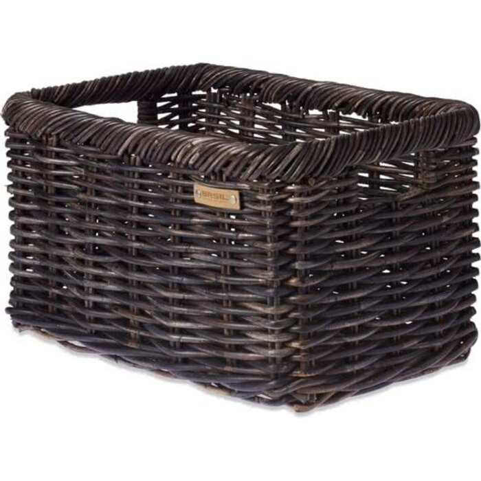 Basil Rotan fietsmand Basil Noir L 31 liter 51 x 37 x 27 cm - zwart