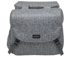 Newlooxs Dubbele fietstas New Looxs Mondi Joy Double RT 38 liter 37 x 16 x 32 cm (2x) - ivy grey
