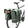 Dubbele fietstas New Looxs Odense 39 liter 34 x 16 x 38 cm - groen
