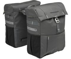 Newlooxs Dubbele fietstas New Looxs Vigo Double MIK 37 liter 31 x 15 x 40 cm (2x) - grijs