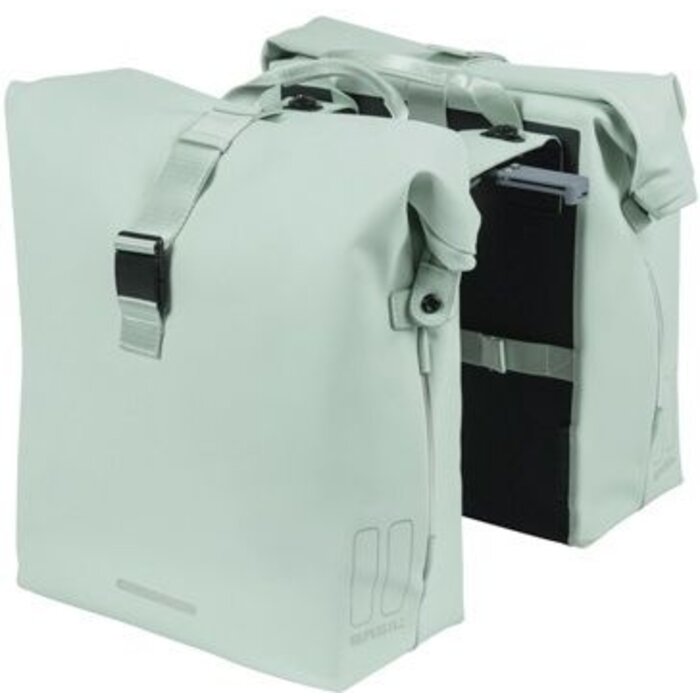 Basil Dubbele fietstas Basil SoHo Nordlicht MIK 41 liter 31 x 13 x 37 cm - pastel groen