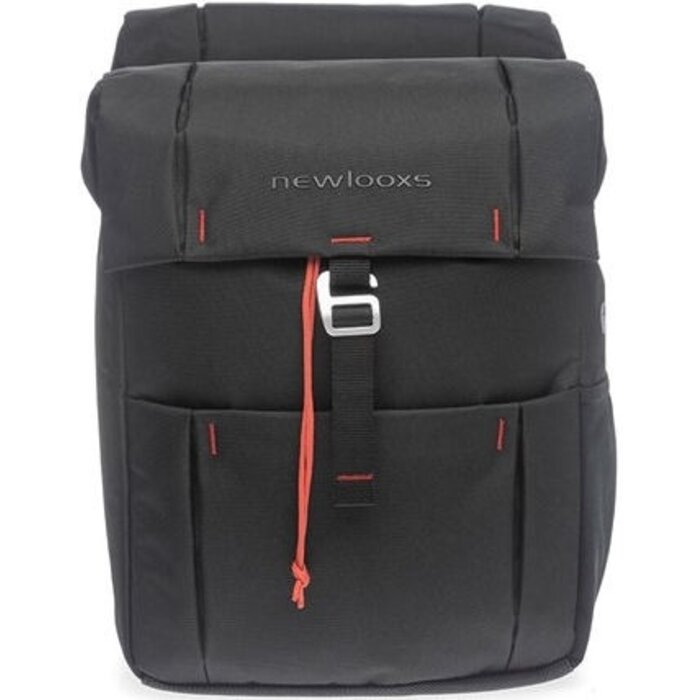 Newlooxs Dubbele fietstas New Looxs Vigo Double Atran 37 liter 31 x 40 x 15 cm (2x) - zwart