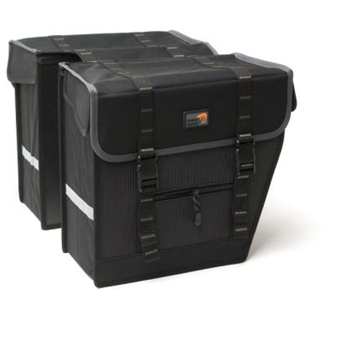 Newlooxs Dubbele fietstas New Looxs Superior Maxi 42 liter 36 x 32 x 18 cm - zwart