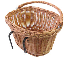 Basil Rieten fietsmand Basil Denver groot 37 x 27 x 22 cm - naturel
