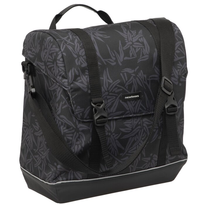 Newlooxs Fietsschoudertas New Looxs Alba Single Bamboo 21 liter 37 x 17 x 37cm - black