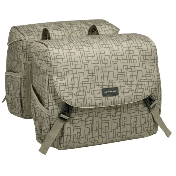 Newlooxs Dubbele fietstas New Looxs Mondi Joy Double RT 38 liter 37 x 16 x 32 cm (2x) - ivy walnut