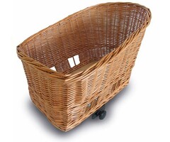 Basil Rieten hondenfietsmand Basil Pasja large 50cm met snelsluiting 50 x 42 x 33 cm