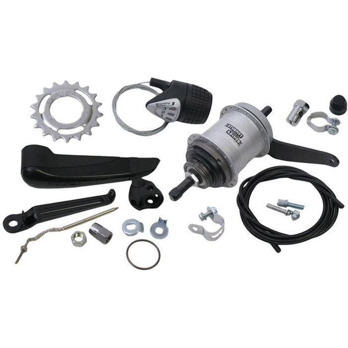 Sturmey Archer Sturmey Archer Versnellingsnaaf 3 speed AWC terugtraprem - compleet met versteller