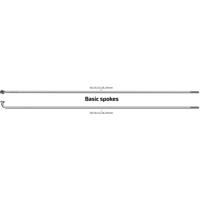 Sapim Spaken 298-13 Sapim Leader ø2.33mm FG 2,6 - RVS (100 stuks)