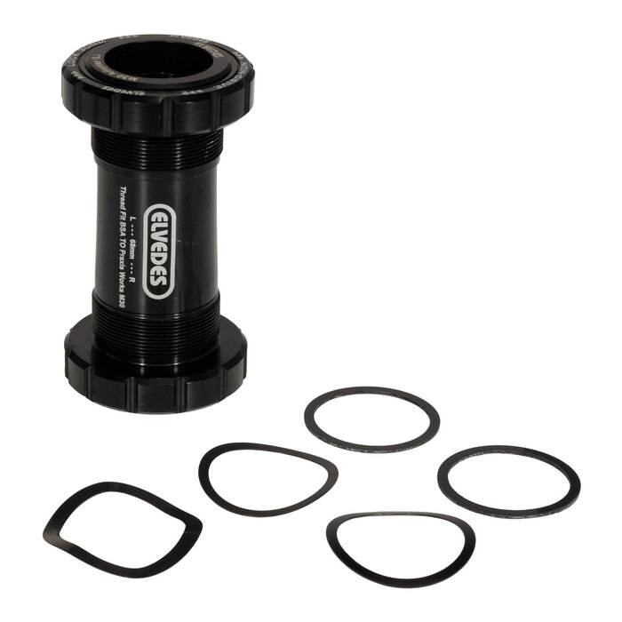 Elvedes Trapas Elvedes Thread fit BSA voor Praxis road / MTB 68-73 mm