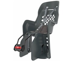 Polisport Kinderzitje achter Polisport Joy - donkergrijs - met framebevestiging (FF)