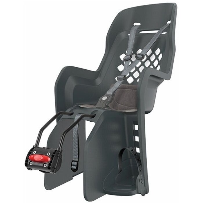 Polisport Kinderzitje achter Polisport Joy - donkergrijs - met framebevestiging (FF)