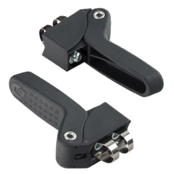 Kinderzitje Achter Qibbel Junior 6+ - legergroen met zwart kussentje