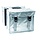 Dubbele fietstas New Looxs Bisonyl 46 liter 39 x 18 x 33 cm (x2) - zilver
