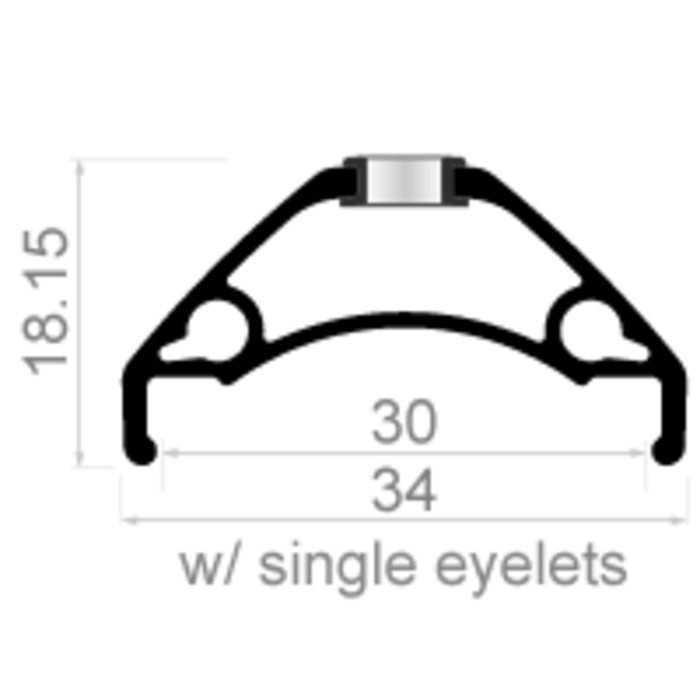 Rodi Wielset 29" Rodi TRYP 30 met boost steekas 15x110 en 12x148 - 6 bouts remschijfbevestiging - 8/9/10/11 speed - zwart