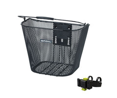 Basil Fietsmand Basil Bremen KF met stuurbochthouder 26 x 34 x 29 cm - zwart