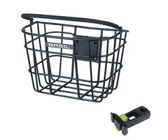 Basil Fietsmand Basil Bremen Alu KF met stuurpenhouder 28 x 37 x 26 cm - zwart