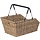 Fietsmand Basil Cento Rattan Look met MIK-systeem 47 x 34 x 26 cm - seagrass