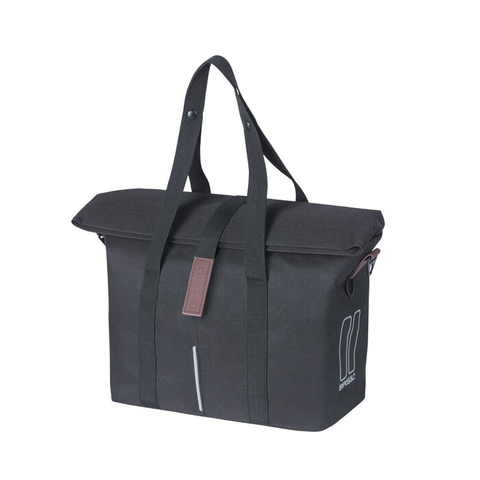 Basil Fietstas Basil City met KF-haak 8-11 liter 27 x 39 x 15 cm - zwart