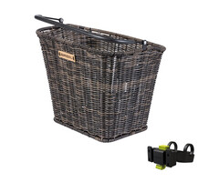 Basil Fietsmand Basil Bremen Rattan Look met KF stuurbochthouder 27 x 35 x 29 cm - nature brown