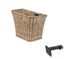 Basil Fietsmand Basil Bremen Rattan Look met FM stuurpenhouder 27 x 35 x 29 cm - seagrass