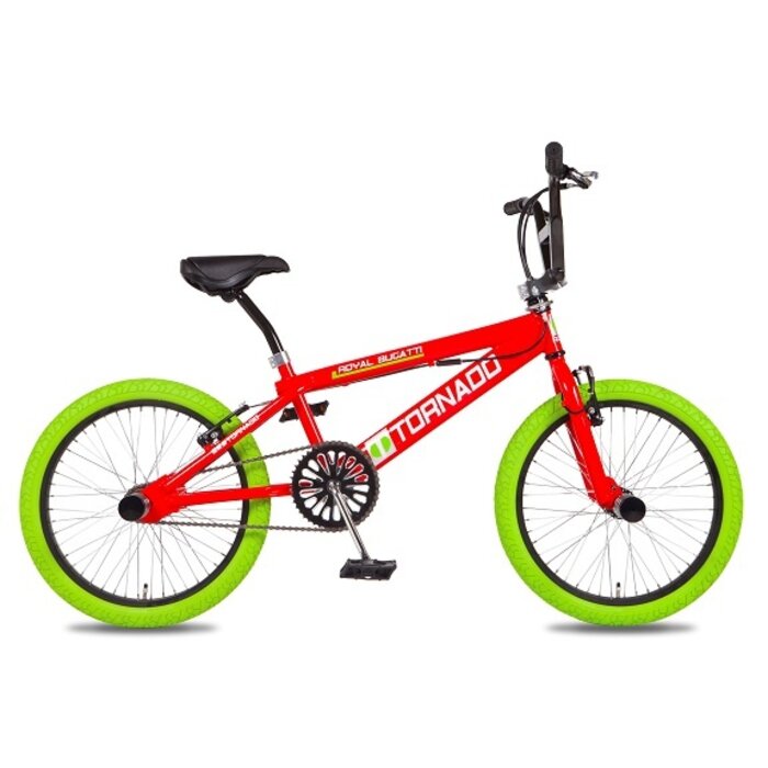 Selle Royal Freestyle BMX 20" Royal-Bugatti  - rood met groene banden