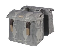 Basil Dubbele fietstas Basil Elegance 40-49 liter 40 x 38 x 16 cm - chateau taupe