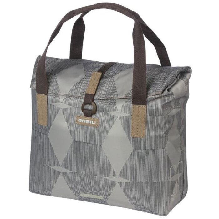 Basil Fietsshopper Basil Elegance 20-26 liter 39 x 39 x 17 cm - chateau taupe