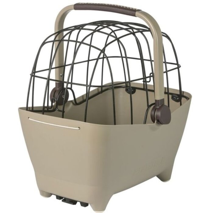 Basil Basil Hondenfietsmand - Buddy - MIK systeem - 32,0 liter - 45 x 32 x 22 cm - Biscotti brown