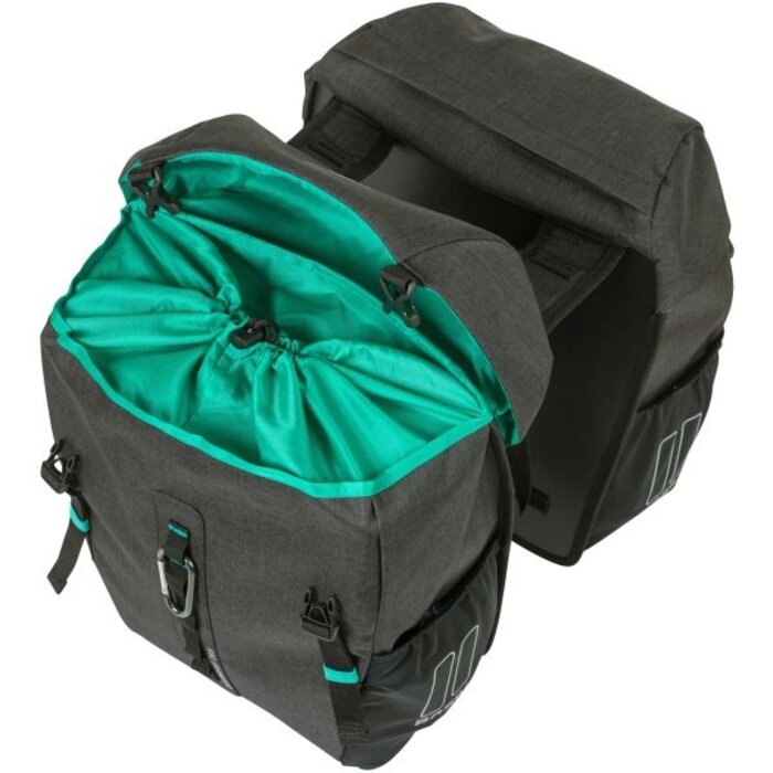 Basil Dubbele fietstas Basil Discovery 365D 18 liter 30 x 15 x 31 cm - black melee