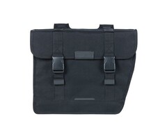 Basil Dubbele fietstas Basil Kavan Eco Classic Rounded 46 liter 37 x 18 x 32 cm - zwart