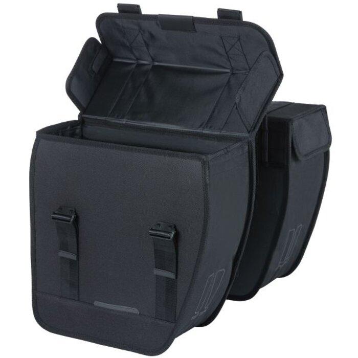 Basil Dubbele fietstas Basil Tour Double 28 liter 34 x 14 x 34 cm - zwart