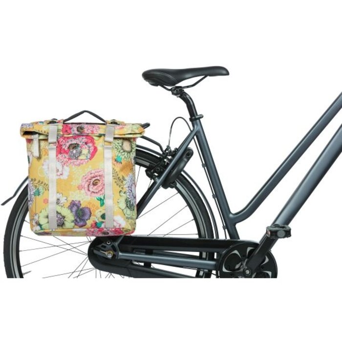 Basil Dubbele fietstas Basil Bloom Field Double MIK 35 liter 30 x 15 x 33 cm - honey yellow